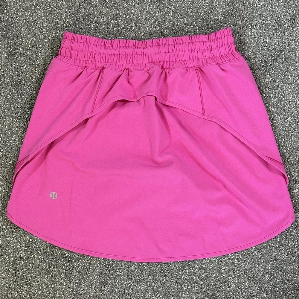 Lululemon Hotty Hot High Rise Long Running Skirt - Size 4 - Sonic Pink EUC